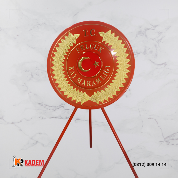 Kaymakamlık Metal Çelenk - 03