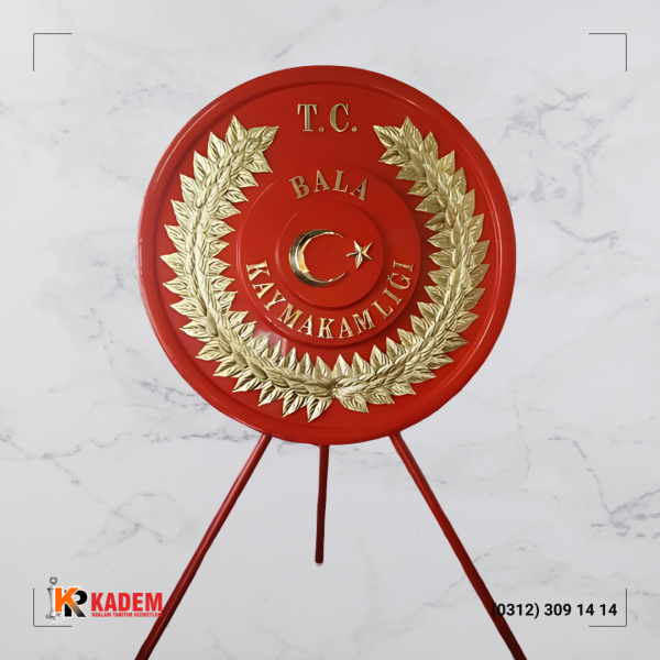 Kaymakamlık Metal Çelenk - 05